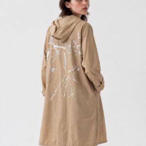 Ladies Hooded Lightweight Parka Jacket - Casual Windbreaker