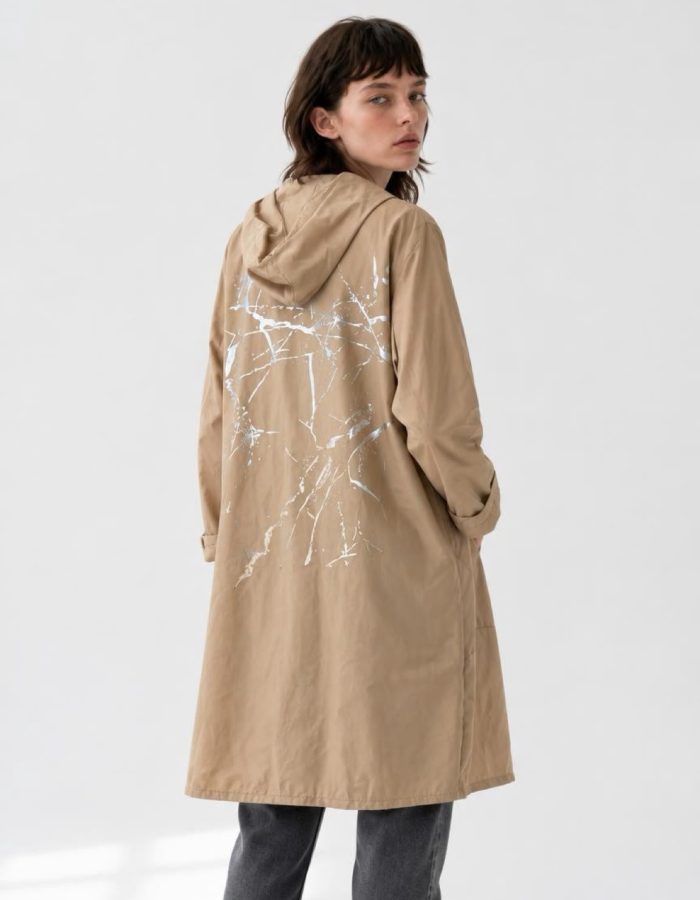 Ladies Hooded Lightweight Parka Jacket – Casual Windbreaker